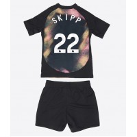 Camisa de Futebol Leicester City Oliver Skipp #22 Equipamento Secundário Infantil 2024-25 Manga Curta (+ Calças curtas)